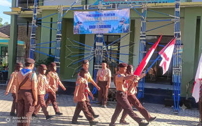 Cetak Generasi Tangguh, Pramuka SMKN 1 Sudimoro Gelar Pengembaraan dan Pelantikan Penegak Laksana Angkatan 16